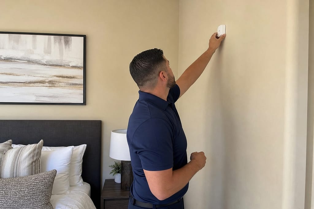 Zoning and sensor setup photo